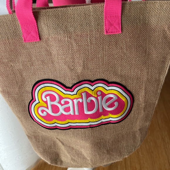 Barbie Burlap Tote - Picture 2 of 4
